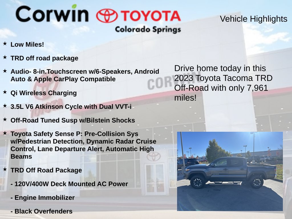 Used 2023 Toyota Tacoma TRD Off-Road AWD/4WD image 6