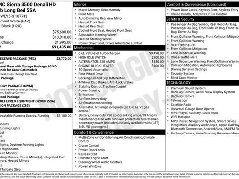 Used 2024 GMC Sierra 3500 Denali w/ Denali Reserve Package AWD/4WD image 12