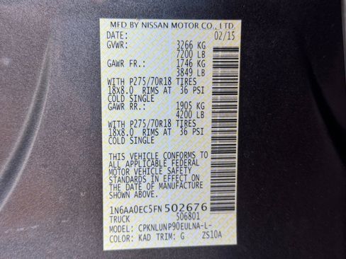 Used 2015 Nissan Titan PRO-4X image 41