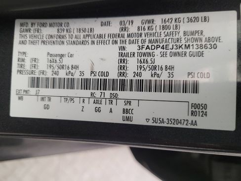 Used 2019 Ford Fiesta SE w/ Equipment Group 201A FWD image 33