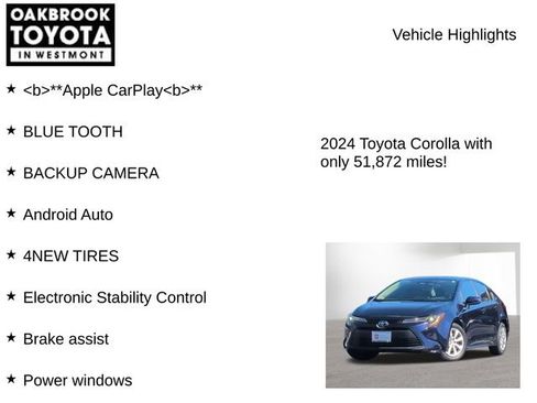 Certified 2024 Toyota Corolla LE FWD image 6