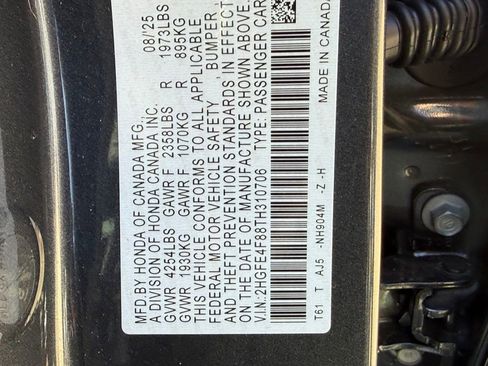 Used 2026 Honda Civic Sport Touring image 29