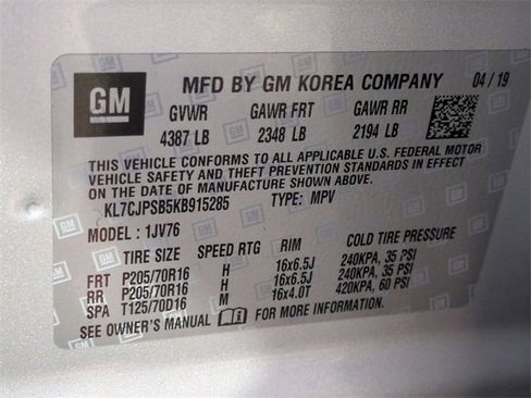 Certified 2019 Chevrolet Trax LT w/ LT Convenience Package image 32