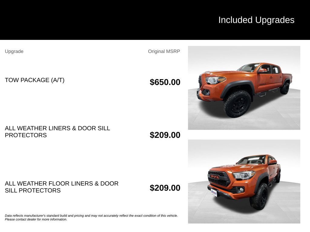 Used 2017 Toyota Tacoma TRD Off-Road w/ Tow Package (A/T) AWD/4WD image 2