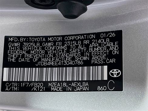 New 2026 Toyota Corolla LE image 25