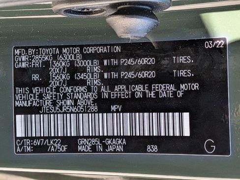 Used 2022 Toyota 4Runner TRD Sport w/ Technology Package image 15