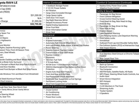 Certified 2025 Toyota RAV4 LE AWD/4WD image 22