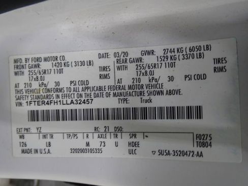 Used 2020 Ford Ranger XLT w/ Equipment Group 301A Mid image 19