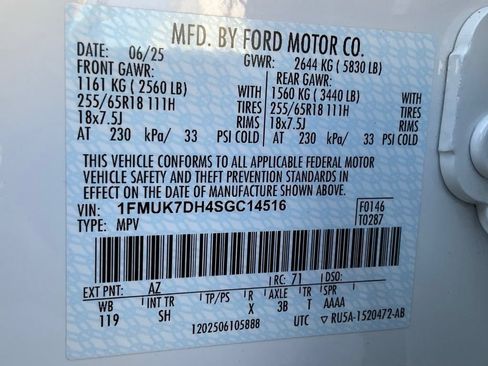 Used 2025 Ford Explorer Active w/ Active Comfort Package RWD image 54