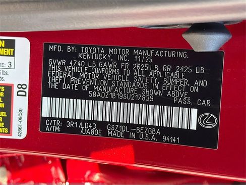 New 2025 Lexus ES 350 w/ Premium Package image 43