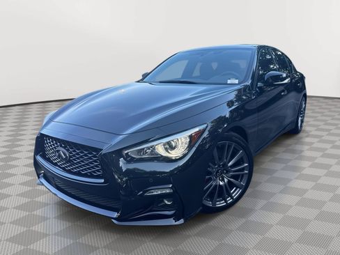 Used 2023 INFINITI Q50 Red Sport 400 w/ Black Opal Edition RWD image 2