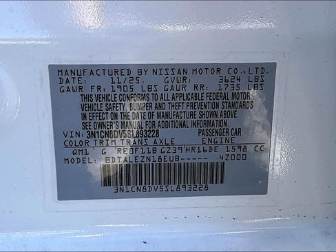 New 2025 Nissan Versa S image 22