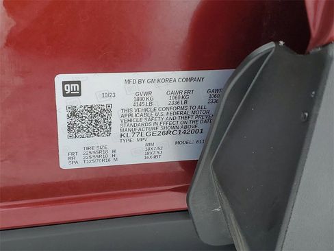 Certified 2024 Chevrolet Trax RS w/ Driver Confidence Package image 30