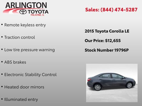 Used 2015 Toyota Corolla LE image 6