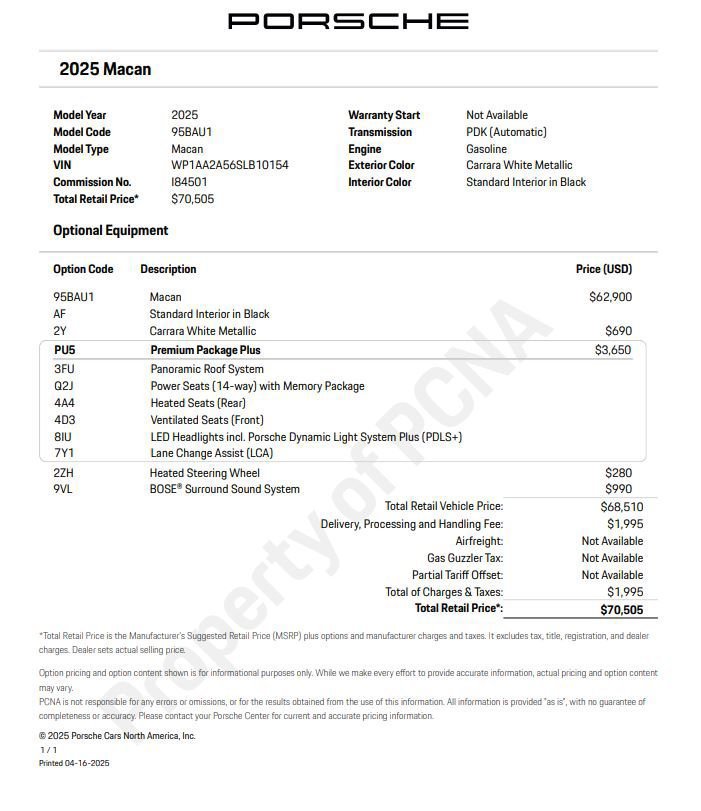 Certified 2025 Porsche Macan AWD/4WD image 6