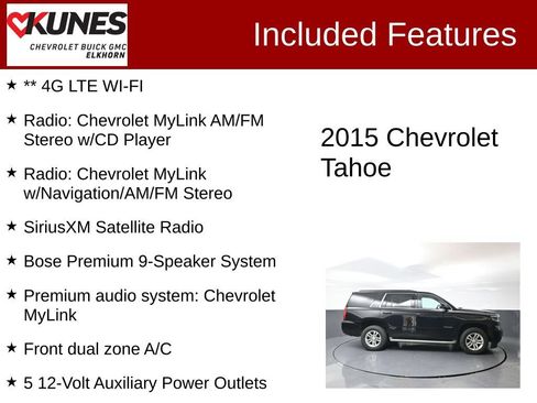 Used 2015 Chevrolet Tahoe LT AWD/4WD image 3