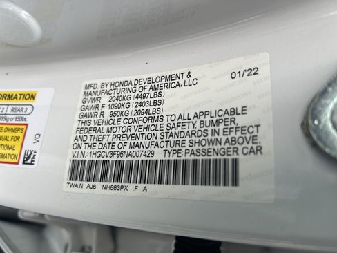 Used 2022 Honda Accord Touring image 36