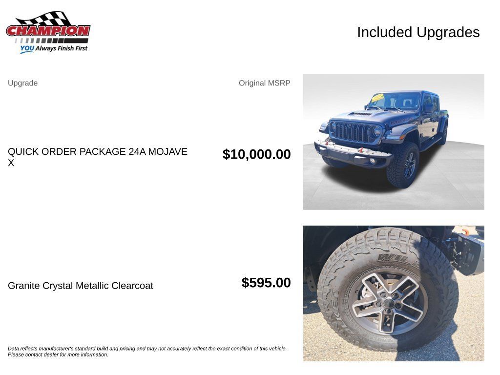 Used 2025 Jeep Gladiator Mojave AWD/4WD image 7