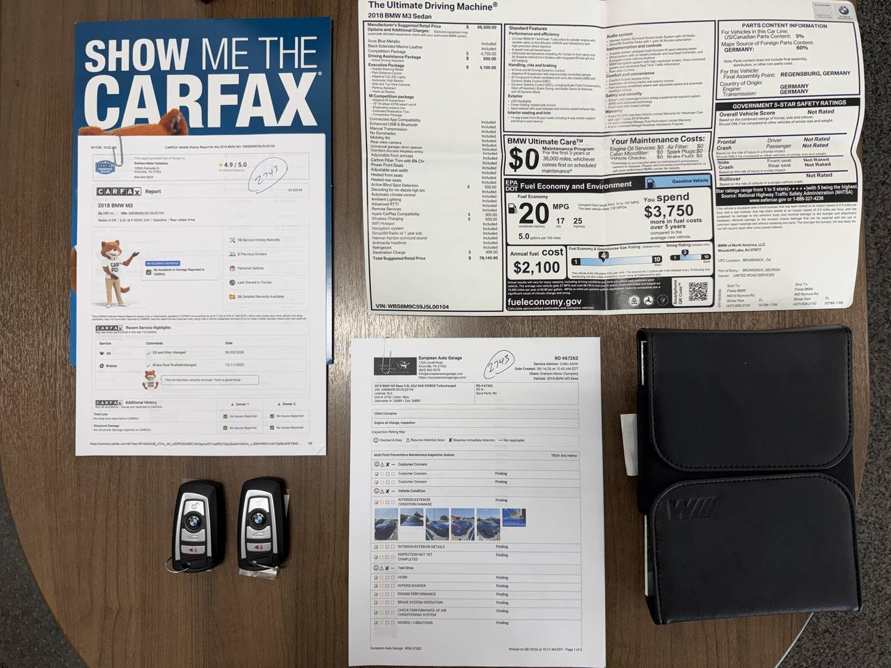 Used 2018 BMW M3 w/ Competition Package RWD image 54