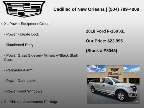 Used 2018 Ford F150 XL w/ Equipment Group 101A Mid RWD image 8