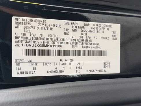 Used 2021 Ford Transit 350 XLT w/ Upfitter Package AWD/4WD image 9