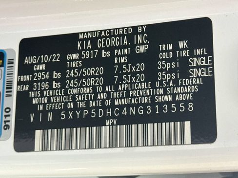 Used 2022 Kia Telluride SX w/ SX Prestige Package AWD/4WD image 45