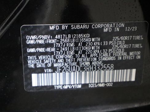 Used 2024 Subaru Crosstrek 2.0i Premium AWD/4WD image 40