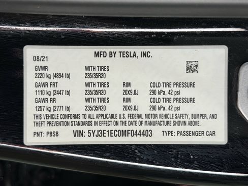 Used 2021 Tesla Model 3 Performance AWD/4WD image 27
