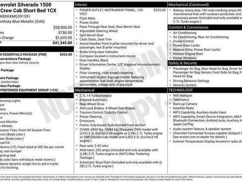 Certified 2021 Chevrolet Silverado 1500 Custom w/ LPO, Dark Essentials Package RWD image 5