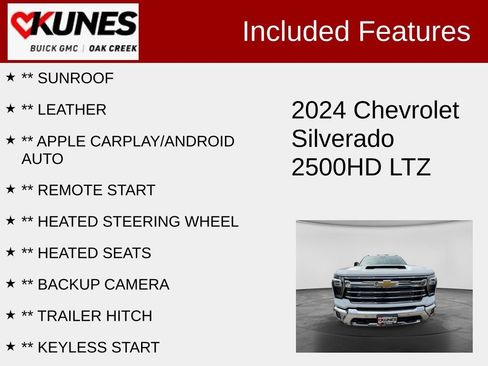 Used 2024 Chevrolet Silverado 2500 LTZ w/ LTZ Plus Package AWD/4WD image 2