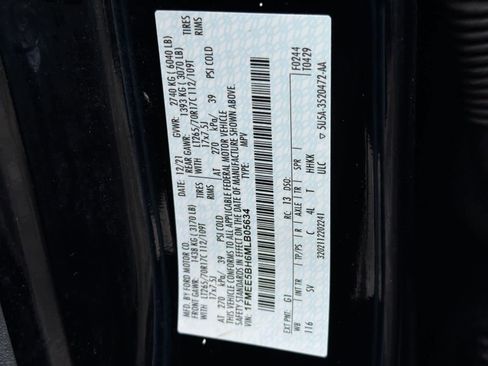 Certified 2021 Ford Bronco Black Diamond image 29