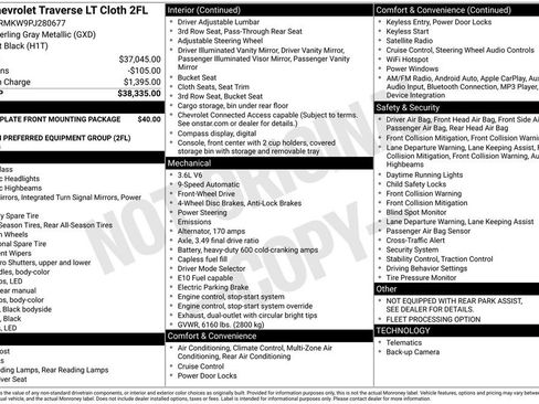 Used 2023 Chevrolet Traverse LT image 31
