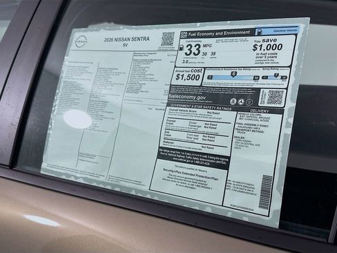 New 2026 Nissan Sentra SV w/ SV Convenience Package image 13