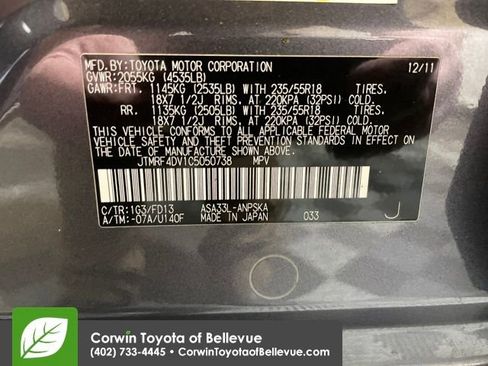 Used 2012 Toyota RAV4 Sport w/ Appearance Pkg image 29