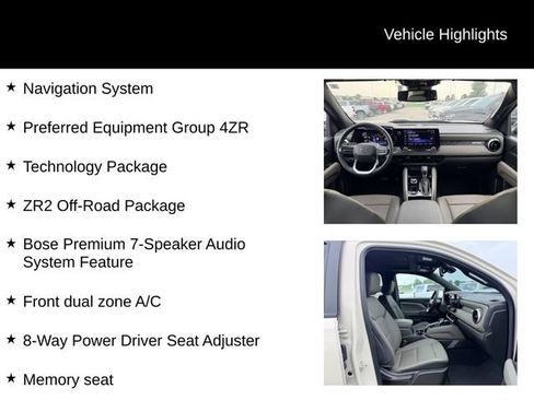 Certified 2026 Chevrolet Colorado ZR2 w/ Technology Package AWD/4WD image 12