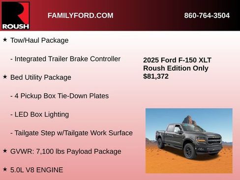 New 2025 Ford F150 XLT w/ Equipment Group 303A High image 25