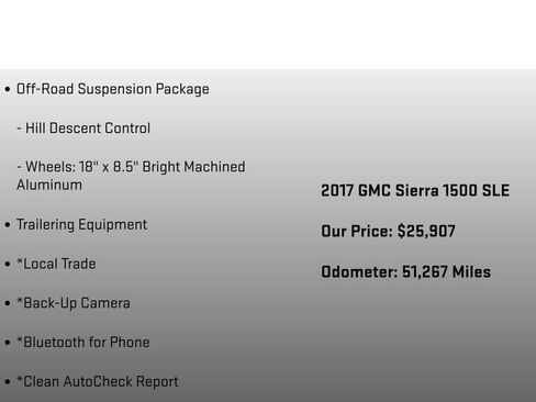 Used 2017 GMC Sierra 1500 SLE w/ SLE Value Package image 26