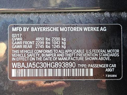 Used 2017 BMW 530i image 27