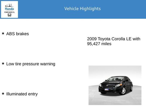 Used 2009 Toyota Corolla LE FWD image 7