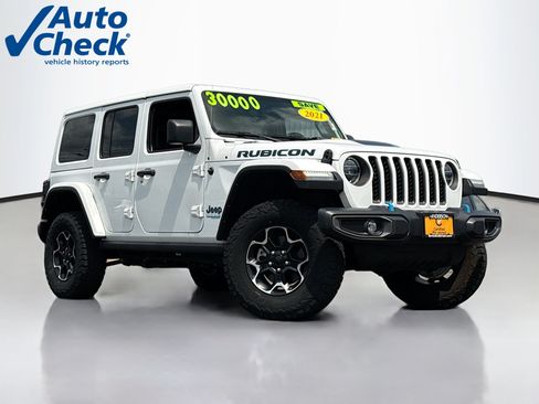 Used 2021 Jeep Wrangler Unlimited Rubicon 4xe w/ Cold Weather Group AWD/4WD image 1