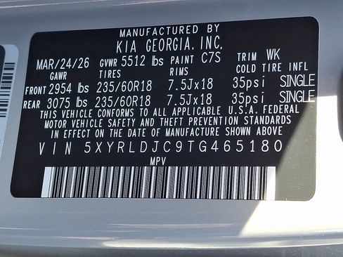 New 2026 Kia Sorento S AWD/4WD image 13