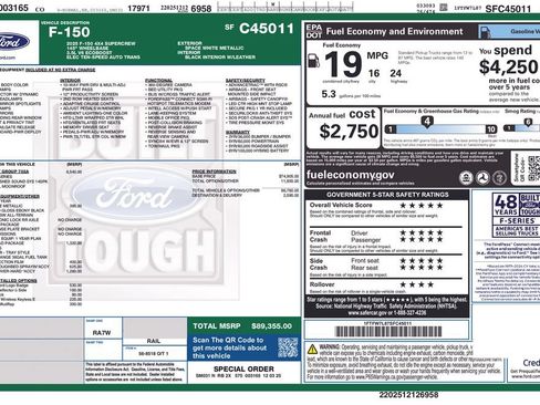 Certified 2025 Ford F150 Platinum w/ Equipment Group 702A High AWD/4WD image 37