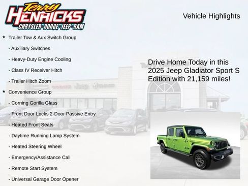 Used 2025 Jeep Gladiator Sport AWD/4WD image 4