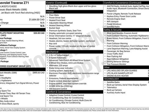 Used 2026 Chevrolet Traverse Z71 AWD/4WD image 12