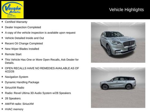 Used 2022 Lincoln Aviator Black Label w/ Dynamic Handling Package AWD/4WD image 2