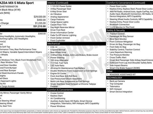 New 2025 MAZDA MX-5 Miata Sport image 4