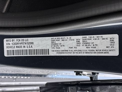 New 2026 RAM 1500 Limited w/ Body Color Bumper Group image 33