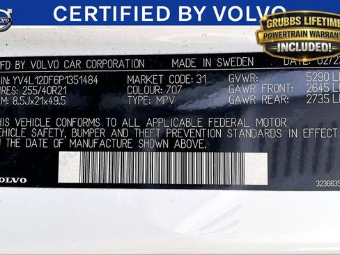Certified 2023 Volvo XC60 B5 Ultimate w/ Protection Package Premier FWD image 43