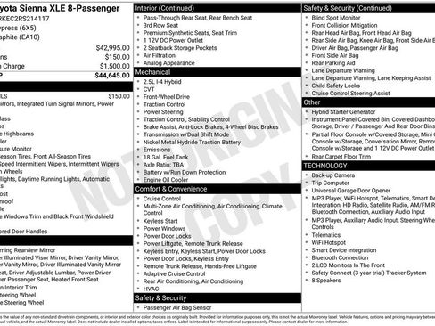 Used 2024 Toyota Sienna XLE FWD image 27
