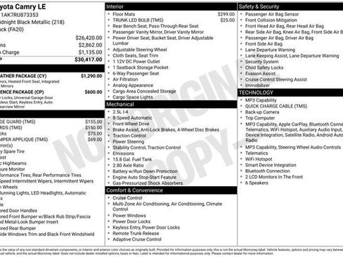 Certified 2024 Toyota Camry LE w/ Cold Weather Package image 36